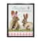 Stupell Industries Easter Blessings Gingham Spring Bunnies Floater Framed Art
